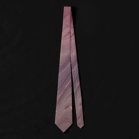 Mauve Strata | Dustroze roodroodbruin Stropdas