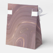 Mauve Strata | Stoffige roze en Roos gouden Agaat Bedankdoosjes (Achterkant)