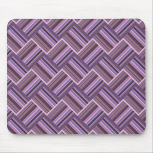Mauve strepen diagonaal weef patroon muismat