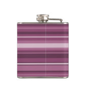 Mauve strepen heupfles (Achterkant)