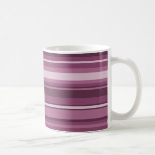 Mauve strepen koffiemok