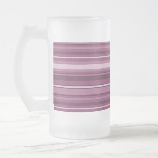 Mauve strepen matglas bierpul (Links)