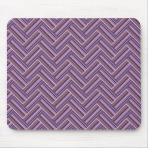 Mauve strepen met dubbel weef patroon muismat
