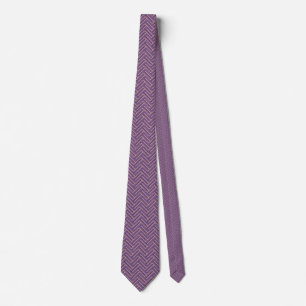 Mauve strepen met dubbel weef patroon stropdas