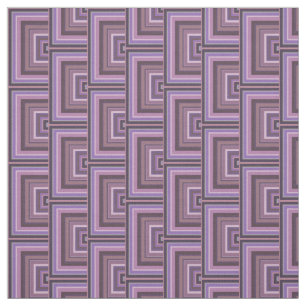 Mauve strepen patroon met vierkante schalen stof