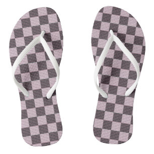 Mauve Stripes Paar Teenslippers