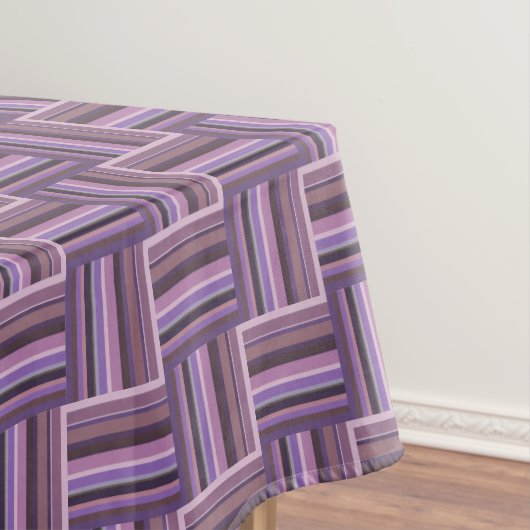Mauve strips-weefpatroon tafelkleed (Voorbeeld)