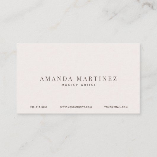 Mauve Swatches Moderne Carte de visite tendance (Dos)