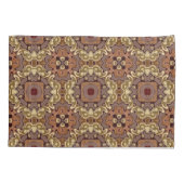 Mauve Taupe Ochre Tan Brown Bohemian Bali Art Kussensloop (Achterkant-Links)