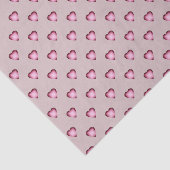 Mauve Tiny Heart Tissue Paper Tissuepapier (Detail)