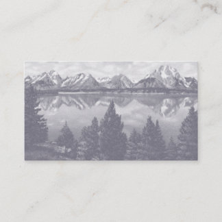 Mauve Vintage Mountain Custom Business Card v3 Visitekaartje