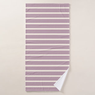 Mauve violet beige cinq bandes motif