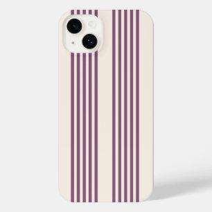 Mauve violet beige cinq bandes motif
