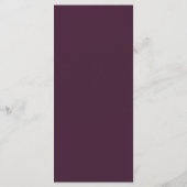 Mauve Violet Lavande Violet Floral Menu | (Dos)