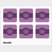Mauve Violet Mariage Favoriser Stickers (Feuille)
