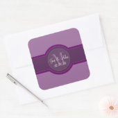 Mauve Violet Mariage Favoriser Stickers (Enveloppe)