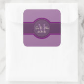 Mauve Violet Mariage Favoriser Stickers (Sac)
