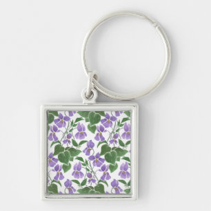  Mauve Violets Bloemenplein Sleutelhanger