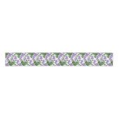 Mauve Violets Floral Custom Grosgrain Ribbon Grosgrain Lint (Voorkant)