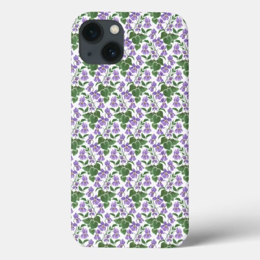 Mauve Violets op witte iPad Mini Case-Mate Hoesje (Achterkant)