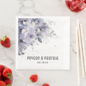 Mauve Weddenschap met mousserend Silver Dinner Nap Servet (Insitu)