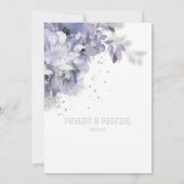 Mauve Weddenschap Sparking Silver Mauve Aankondiging (Achterkant)