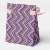 Mauve zigzag strepen bedankdoosjes (Achterkant)
