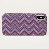 Mauve zigzag strepen Case-Mate iPhone case (Achterkant (horizontaal))
