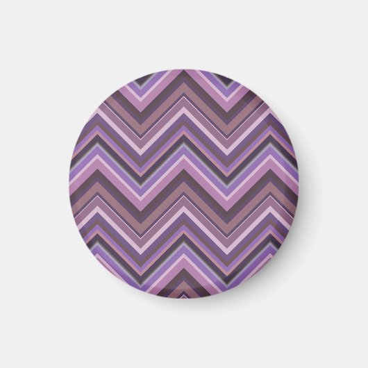 Mauve zigzag strepen magneet (Voorkant)
