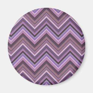 Mauve zigzag strepen magneet
