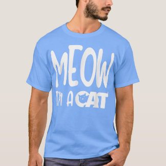Mauw Im A Cat Halloween Costume T-shirt