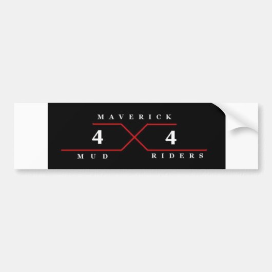 Maverick Mud Riders Bumpersticker (Voorkant)