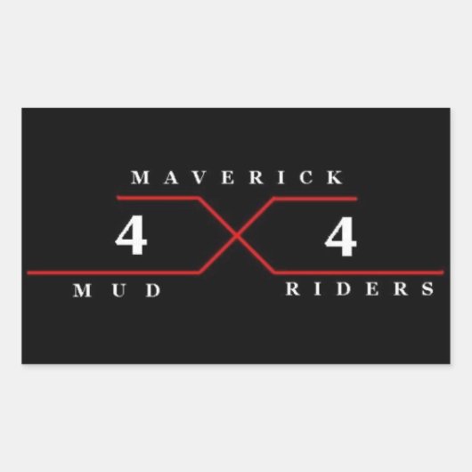 Maverick Mud Riders Rechthoekige Sticker (Voorkant)