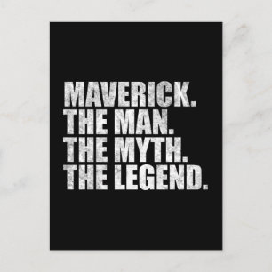 Maverick naam,Maverick De Man De Mythe De Legende Briefkaart