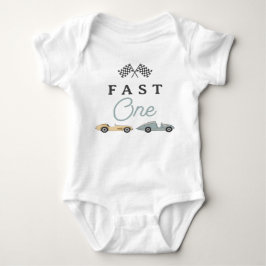 MAVERICK  Race Fast One 1st Birthday Romper