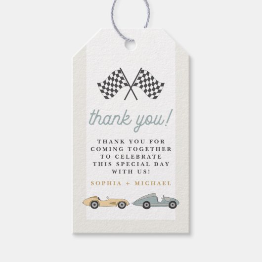 MAVERICK Retro pasta auto Dank je Cadeaulabel (Voorkant)