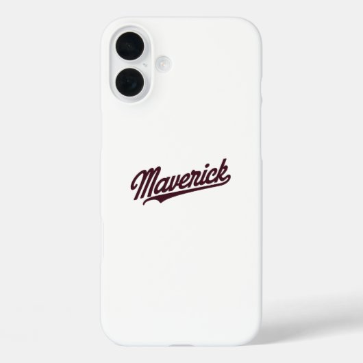 Maverick-typografie Case-Mate iPhone Case (Achterkant)