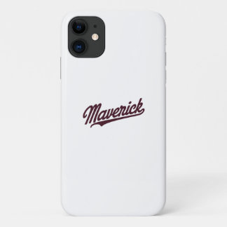 Maverick | typografie | Motivatie iPhone 11 Hoesje