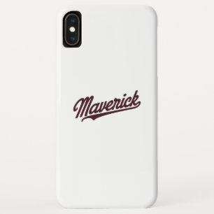 Maverick Typography Art iPhone XS Max Hoesje