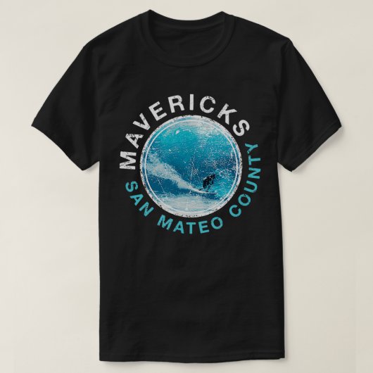 MAVERICKS Californië Big Wave Surfen T-shirt (Design voorkant)
