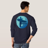 Mavericks - Half maan Bay (blauw) T-shirt (Achterkant volledig)