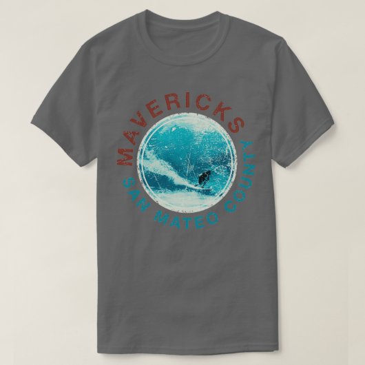 MAVERICKS Surf Half Moon Bay Big Wave SurfCali T-shirt (Design voorkant)