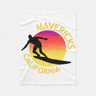 Mavericks surfen Californië vakantie Fleece Deken