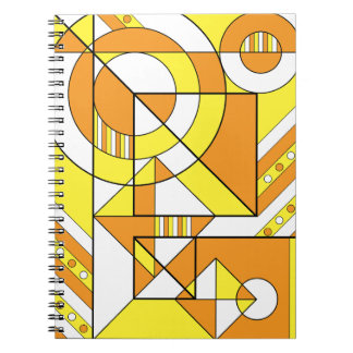 Maverique Pride Abstract Geometrisch Sinaasappel G Notitieboek