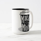 Mav's en Mochas-mok Tweekleurige Koffiemok (Voorkant rechts)