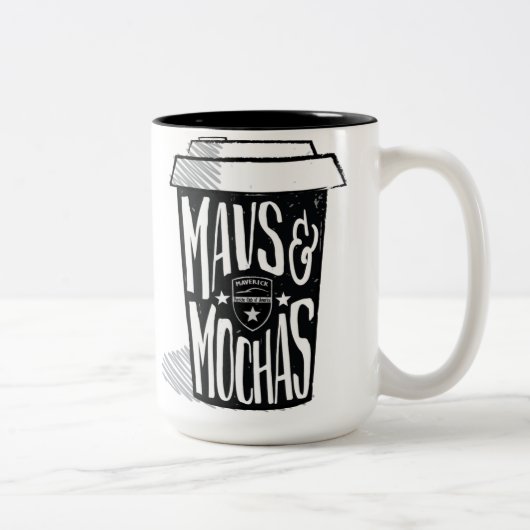 Mav's en Mochas-mok Tweekleurige Koffiemok (Rechts)
