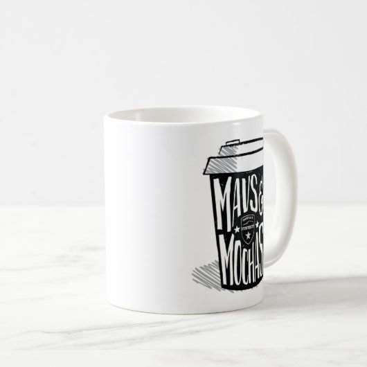Mavs & Mochas 11 oz. mok (Voorkant rechts)