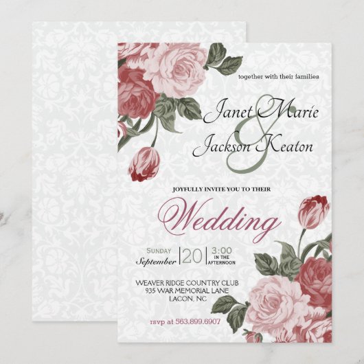 Mavue Wedding Flowers Kaart (Voorkant / Achterkant)