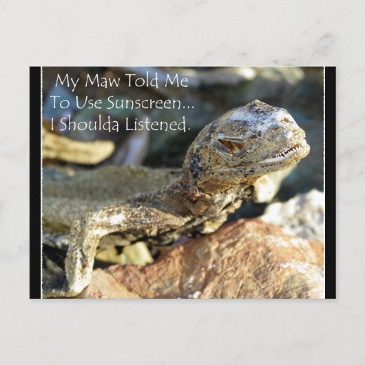 "Maw Knows Best" Briefkaart (Voorkant)