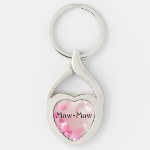 Maw-Maw Heart Keychain Sjabloon